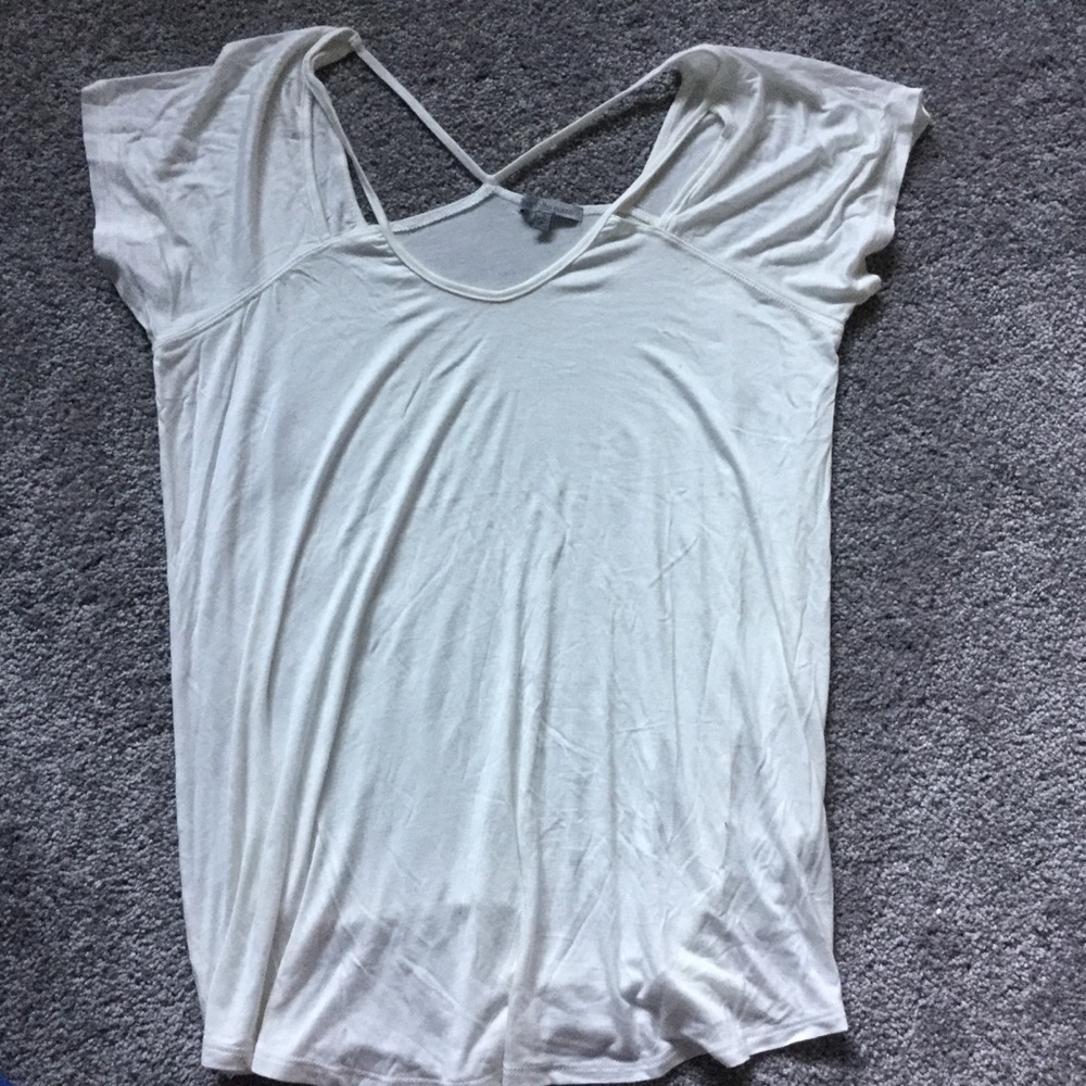 💓 Charlotte Russe Women White Cotton Shirt